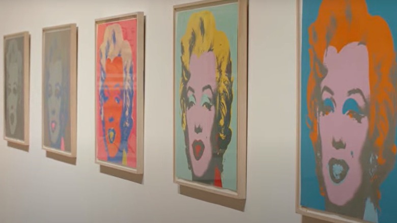 Andy Warhol framed Marilyns