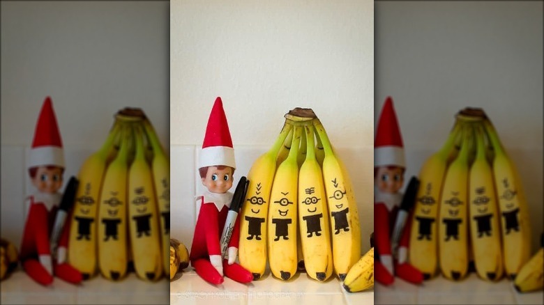 Elf with banana art