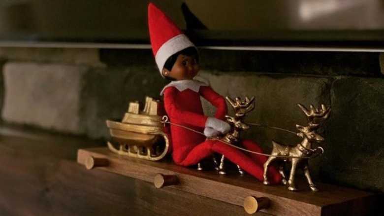 Elf on a sleigh ride