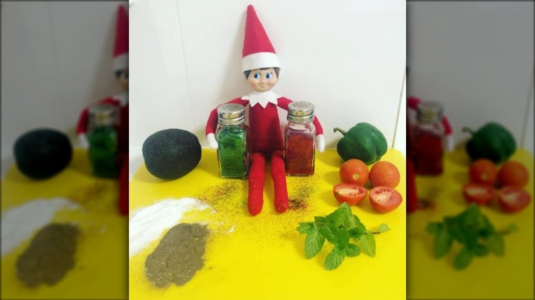 An elf preparing meal