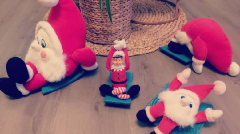 Elves doing yoga