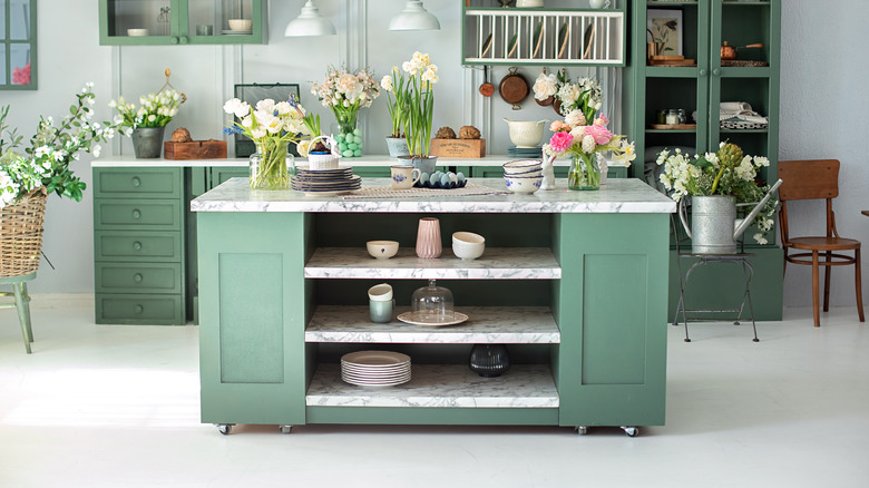 kitchen island with storage