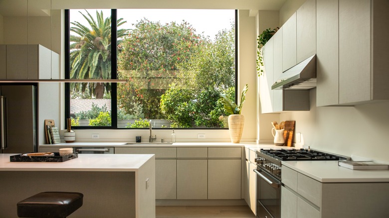 kitchen with large window