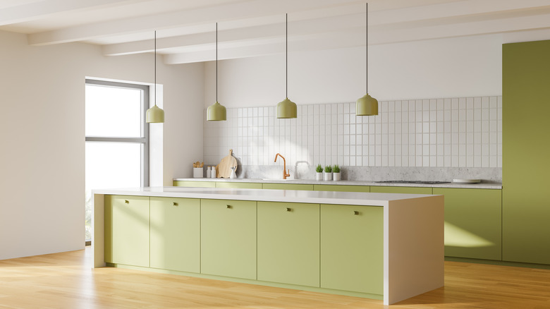 sage green kitchen