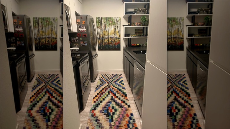 colorful kitchen rug