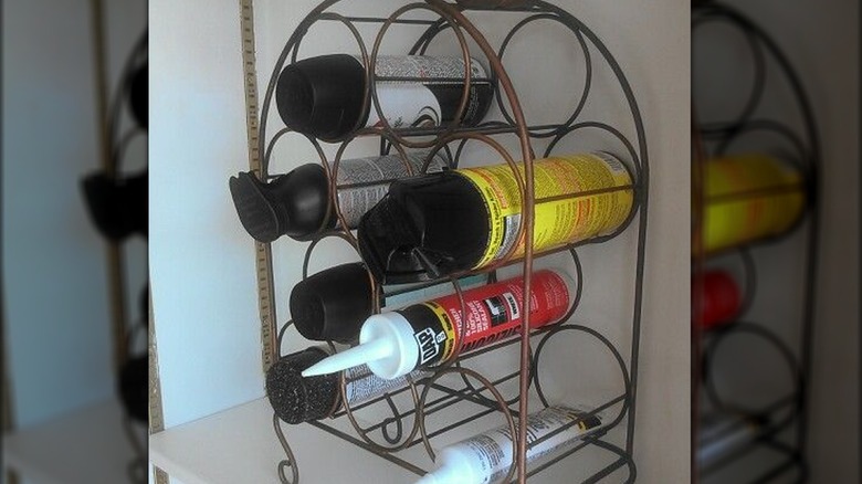 wine rack tool storage