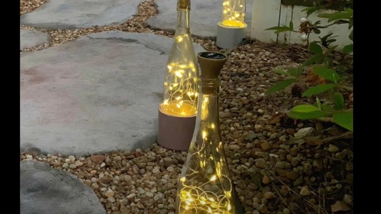 wine bottle fairy lights