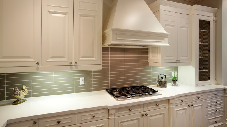 A classic kitchen with under-cabinet lighting