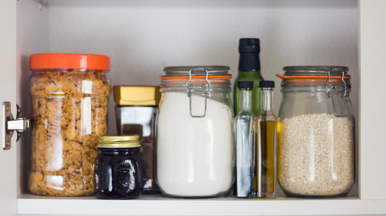 jar storage in pantry