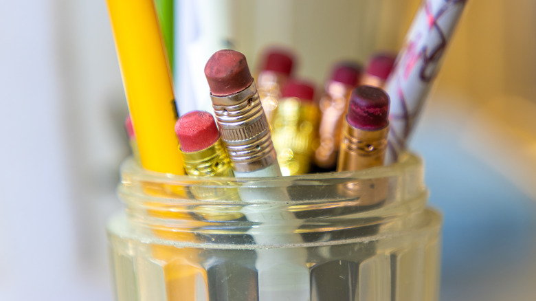 pencils in a jar