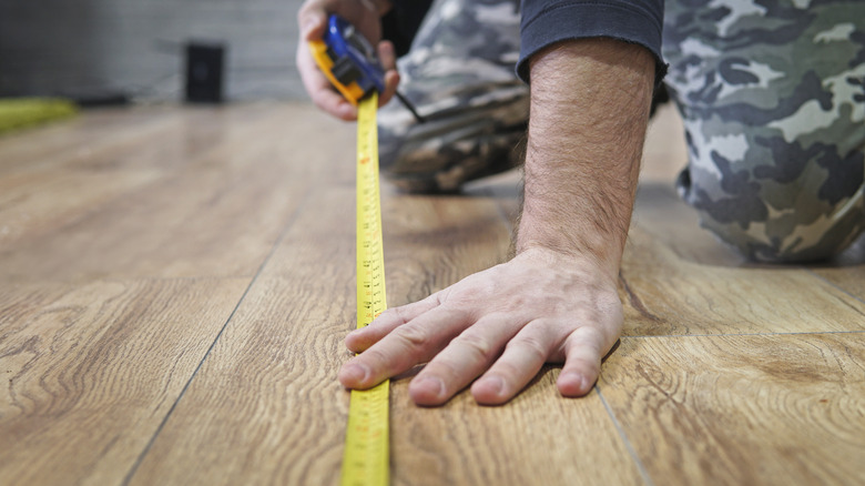 Measuring the floor