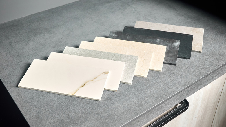 porcelain stone samples