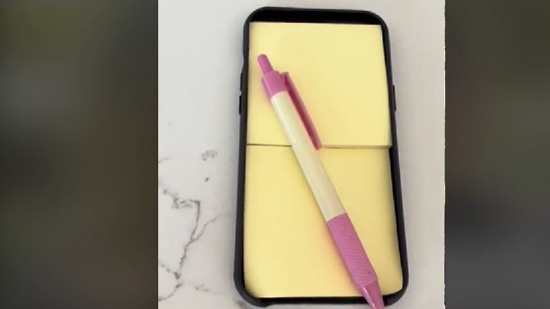 pen and paper phone case