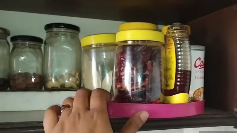 plastic container lid lazy Susan