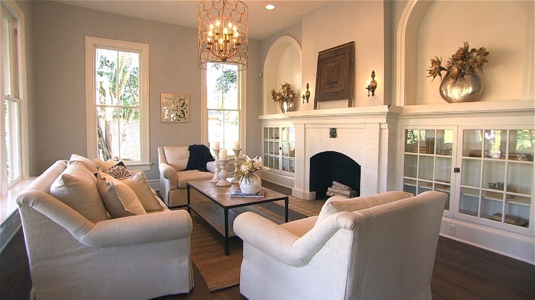 large white living room