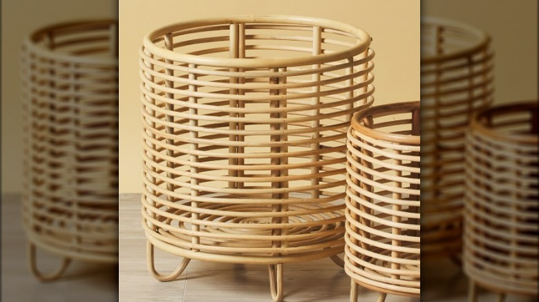 Home Goods Rattan Woven Stands