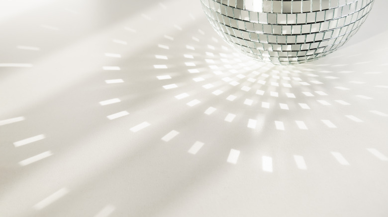 disco ball on white background