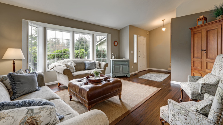 taupe living room