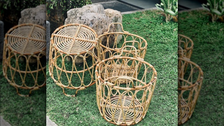 Rattan baskets