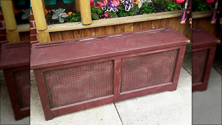 radiator cover bench