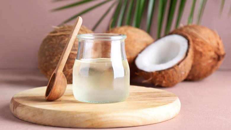 coconut oil near coconuts