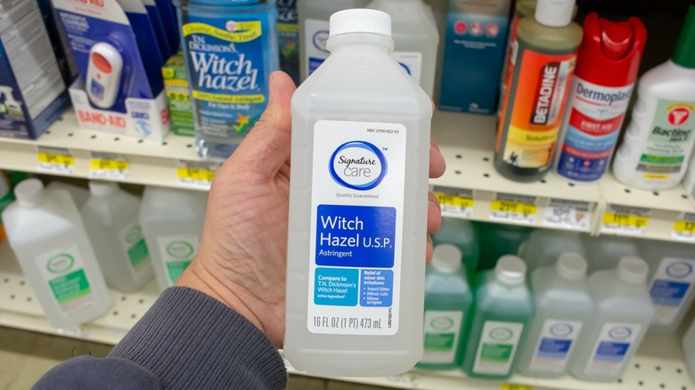 witch hazel bottle in store