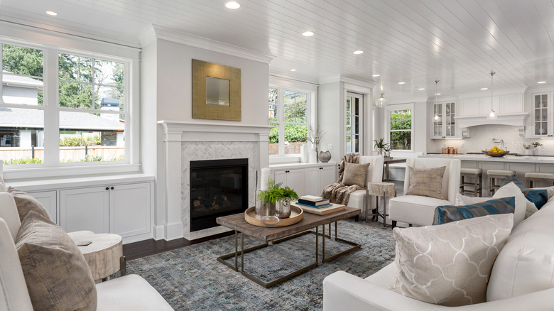 home with Living Room Kitchen