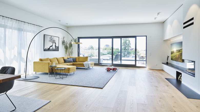 LVP flooring in living room