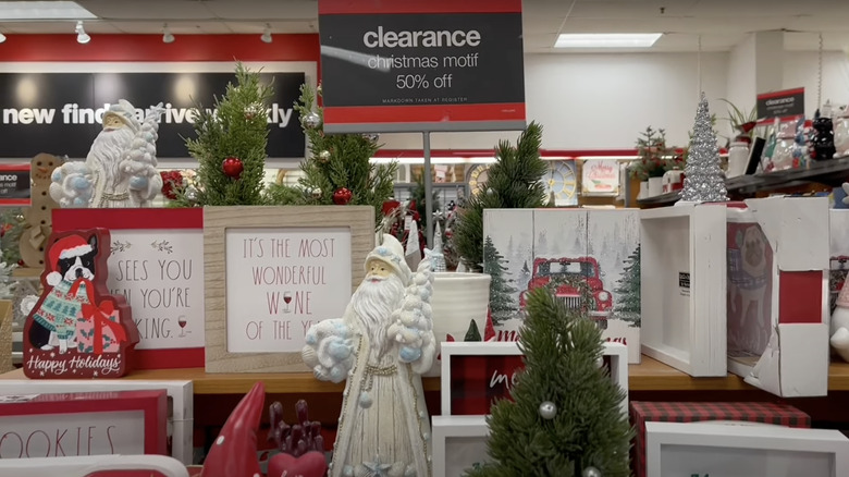 christmas clearance sale at store