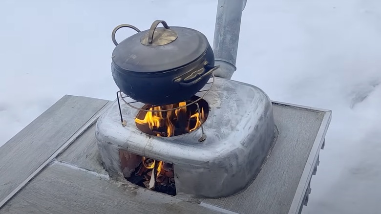 metal sink diy grill