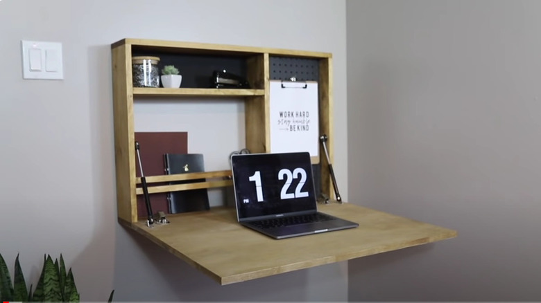 wall-mounted desk