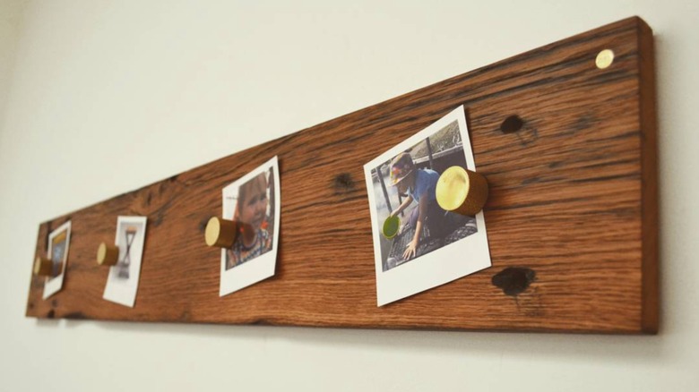 wooden magnetic memo board