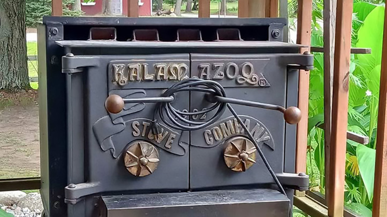 Cast iron Kalamazoo wood stove