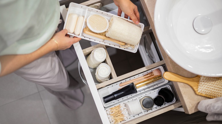 bathroom drawer