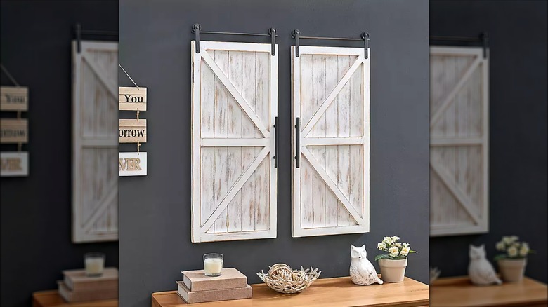 Rustic door wall art