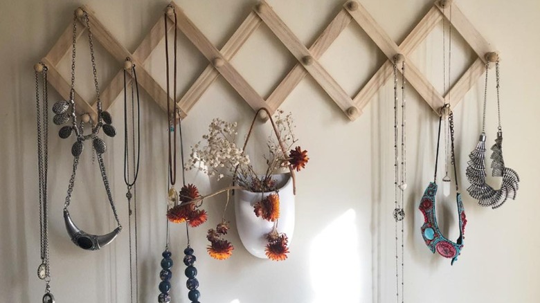 jewelry on accordion hooks