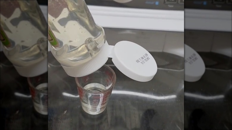 laundry detergent in ketchup bottle