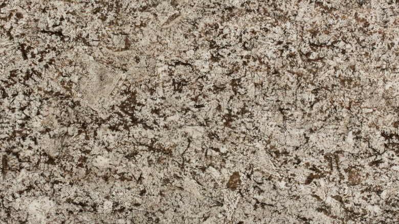Closeup of granite countertop