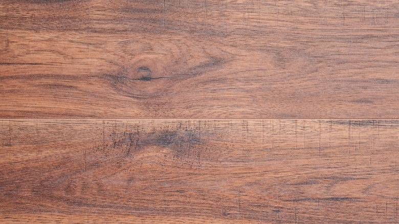 Brown wood floor