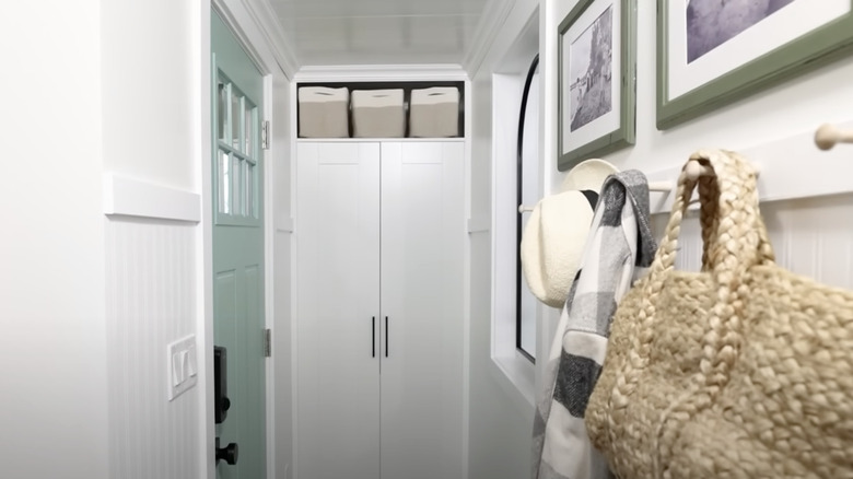 BRIMNES closet as entryway built-in