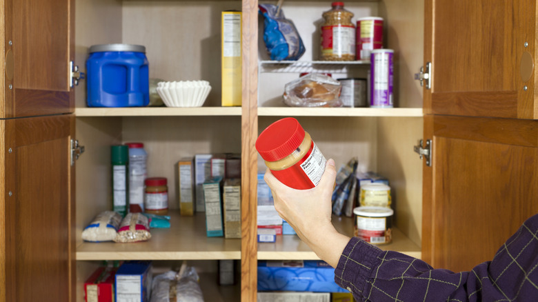 Open pantry doors