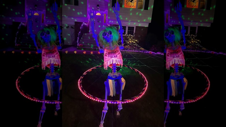 hula hoop Halloween decoration