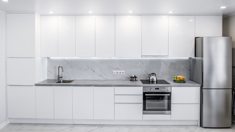 all white kitchen