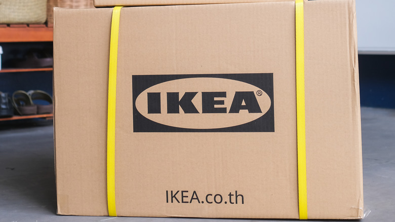 cardboard Ikea box