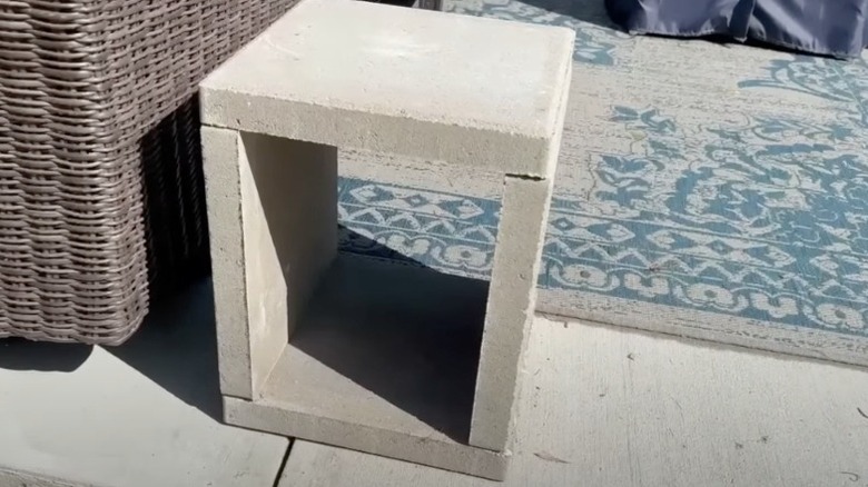 concrete paver table