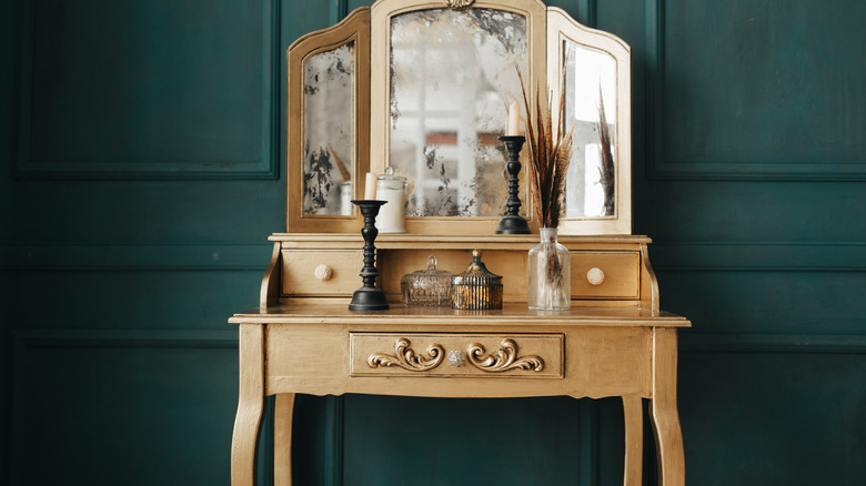 gold vanity