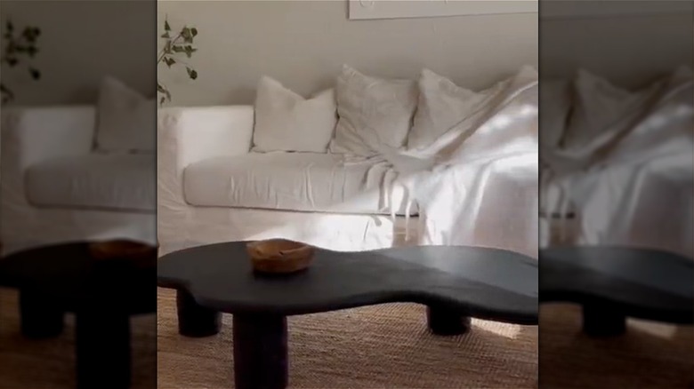 coffee table by a sofa