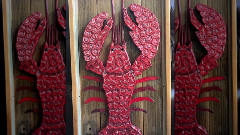 lobster bottle cap art