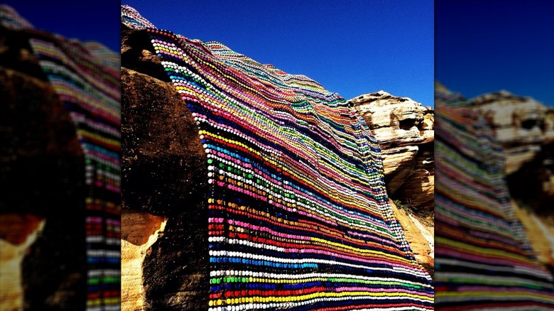 Colorful bottle caps