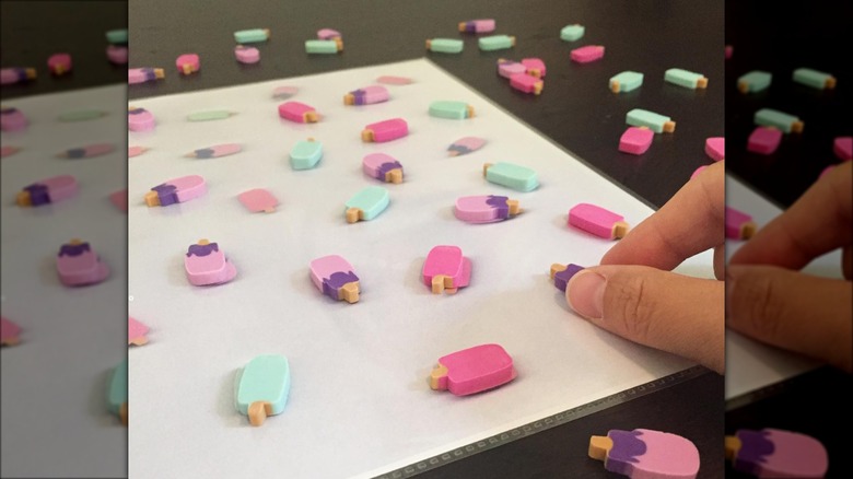 popsicle eraser matching game